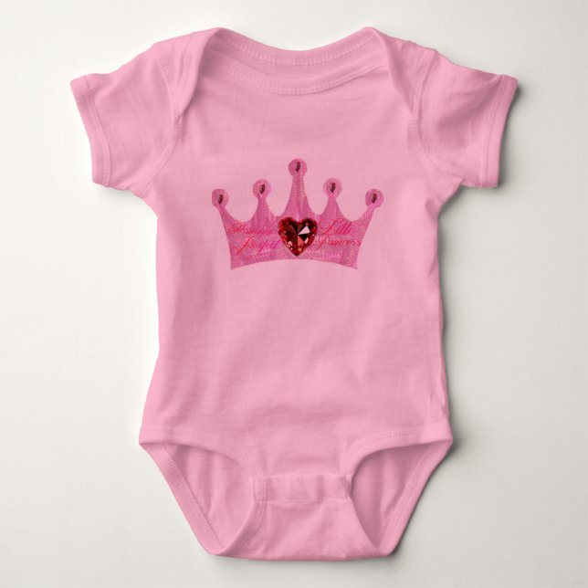 Body Para Bebé La pequeña princesa perfecta de mamá (Anverso)
