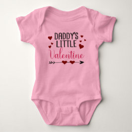 Body Para Bebé "La pequeña valentín de papá"