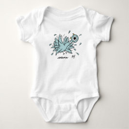 Body Para Bebé La pichón Freakout Baby White Bodysuit
