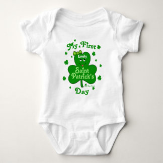 Body Para Bebé La primera bebé de personalizado Patrick's Day Cre