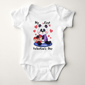 Body Para Bebé La primera camiseta El día de San Valentín del beb