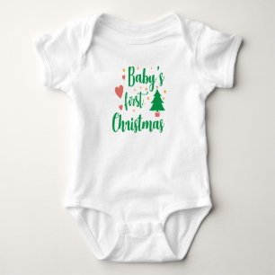 Body Para Bebé La primera camiseta navideña del bebé