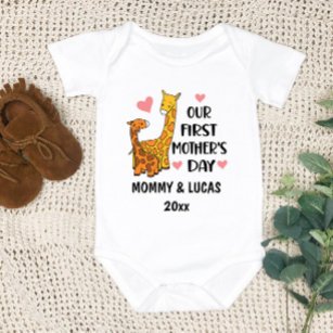 Body Para Bebé La primera jirafa del Día de la Madre 2024