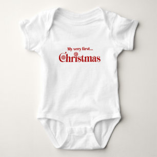 Body Para Bebé La primera Navidad del bebé