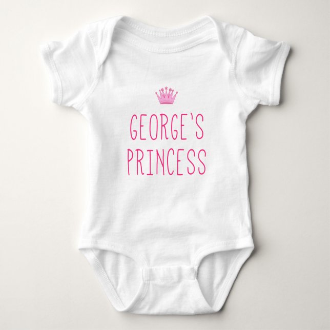 Body Para Bebé La princesa de George (Anverso)