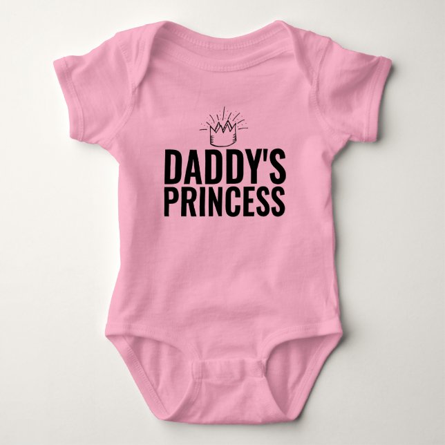 BODY PARA BEBÉ LA PRINCESA DE LA NIÑA BEBÉ BODYSUIT DADDY (Anverso)