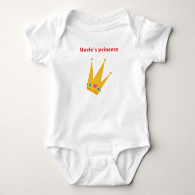 Body Para Bebé La princesa del tío (Anverso)
