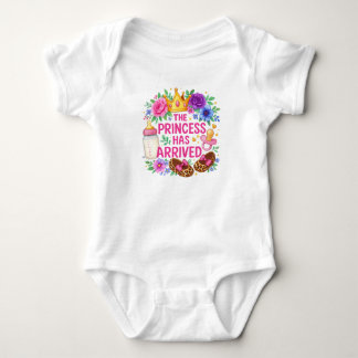 Body Para Bebé La Princesa Ha Llegado - Floral y Leopardo