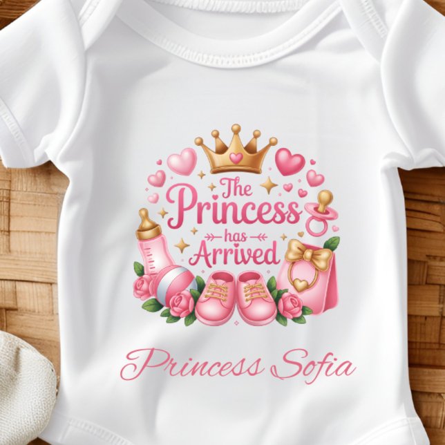 Body Para Bebé La Princesa Ha Llegado Niña Personalizado (Subido por el creador)