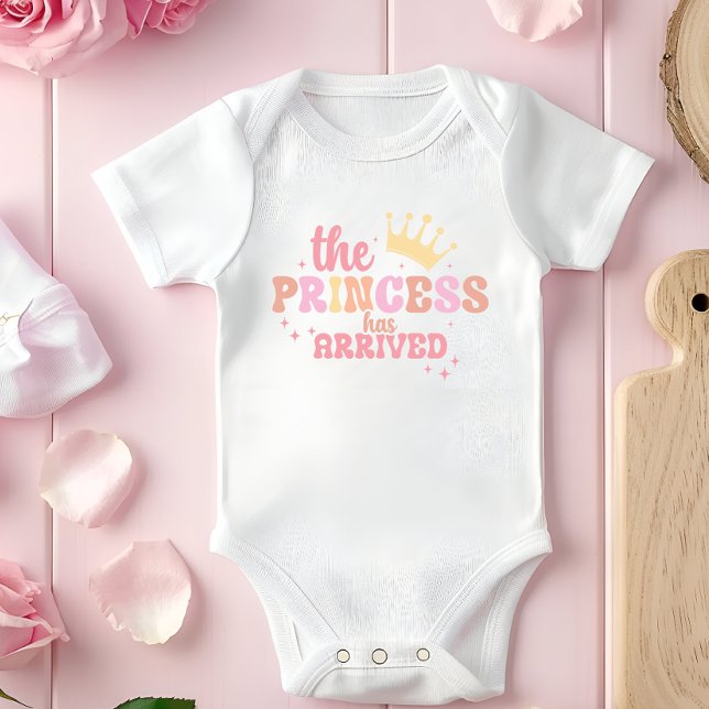 Body Para Bebé "La Princesa Llegó" Diseño De Bebé Bodysuit (Subido por el creador)