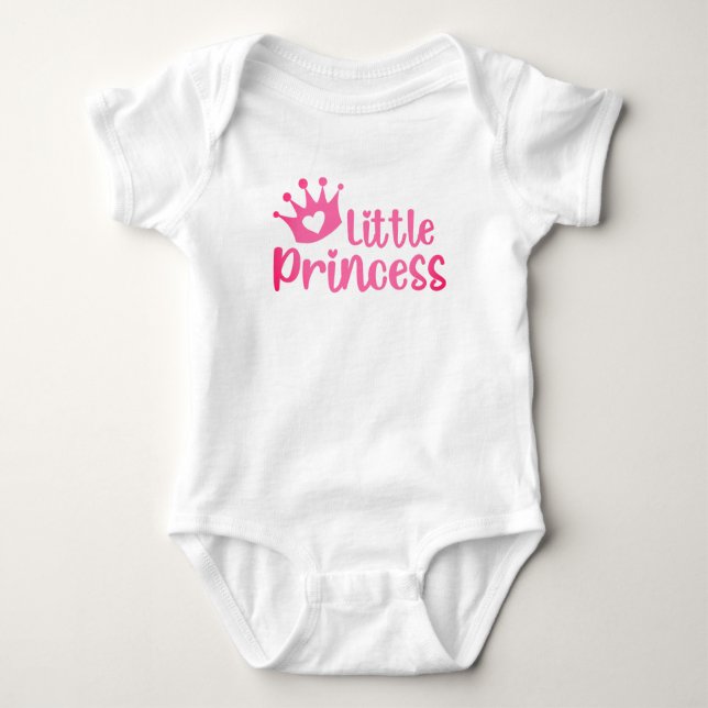 Body Para Bebé La princesa pequeña. Personaliza el traje de bebé (Anverso)