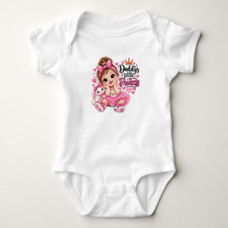 Body Para Bebé La Princesita de Papá Corona de Conejita Bebé Lind