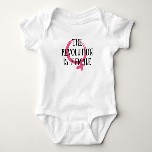 Body Para Bebé La revolución es femenina (Anverso)
