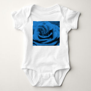 Body Para Bebé La rosa roja azul, macrobelleza.