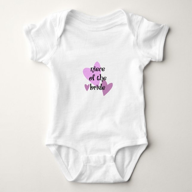 Body Para Bebé La sobrina de la novia (Anverso)