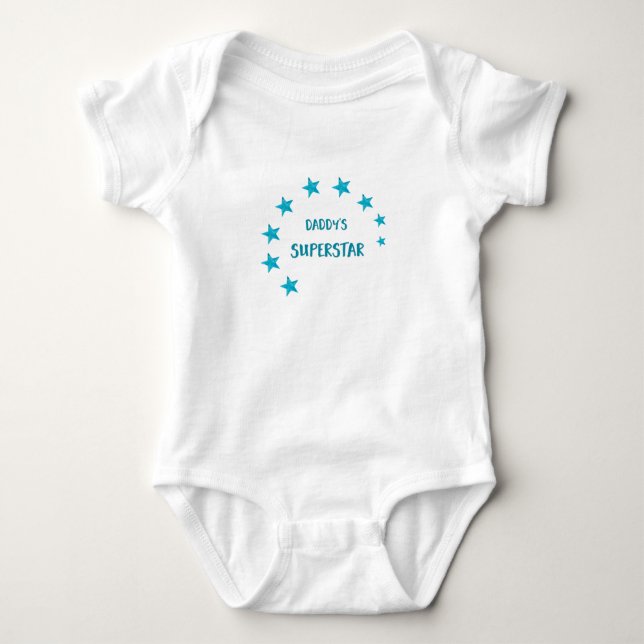 Body Para Bebé La superestrella del papá (Anverso)