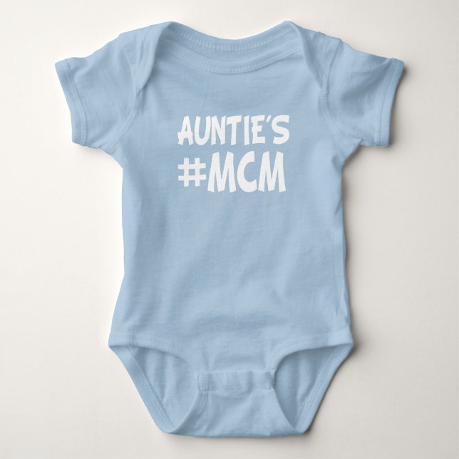 Body Para Bebé La tía del MCM es un niño sobrino gracioso (Anverso)