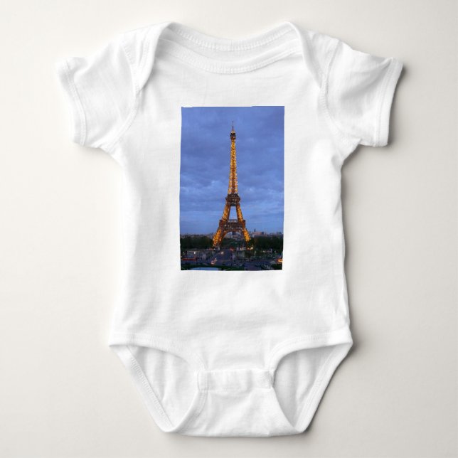 Body Para Bebé La Torre Eiffel de París Francia (Anverso)