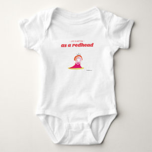 Body Para Bebé La vida es mejor como redhead