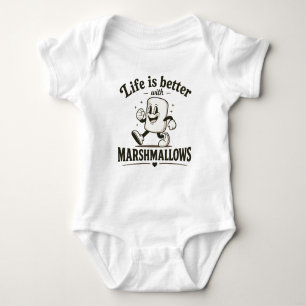 Body Para Bebé La vida es mejor con malvaviscos