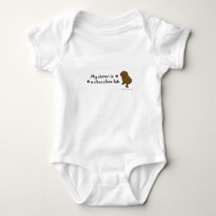 Body Para Bebé laboratorio de chocolate - más razas