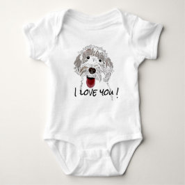 Body Para Bebé Labradoodle Te Amo