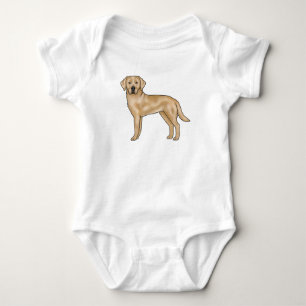 Body Para Bebé Labrador amarillo recuperador Personalizado Lab Pe