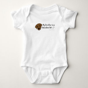 Body Para Bebé labrador chocolate