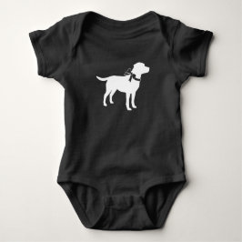 Body Para Bebé Labrador Dog Baby Shower Lab Género gris neutro