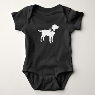 Body Para Bebé Labrador Dog Baby Shower Lab Género gris neutro