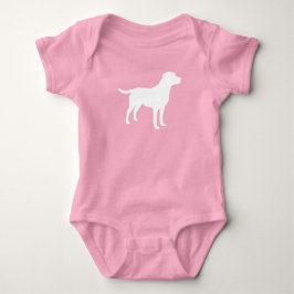 Body Para Bebé Labrador Perro Baby Shower Chica Lab Pink