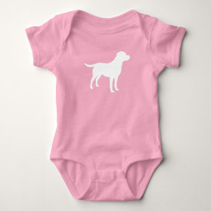 Body Para Bebé Labrador Perro Baby Shower Chica Lab Pink