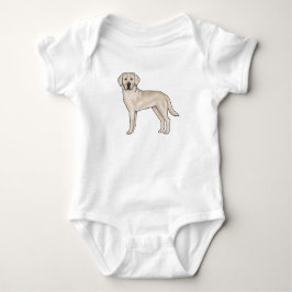 Body Para Bebé Labrador Retriever Crema Inglés Perro Lab Adorable
