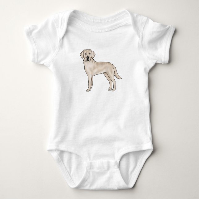 Body Para Bebé Labrador Retriever Crema Inglés Perro Lab Adorable (Anverso)