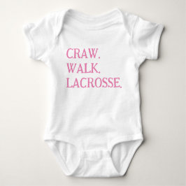 BODY PARA BEBÉ LACROSSE BEBÉ CHICA ONSIE PINK BLANCO TSHIRT