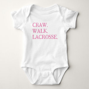 BODY PARA BEBÉ LACROSSE BEBÉ CHICA ONSIE PINK BLANCO TSHIRT