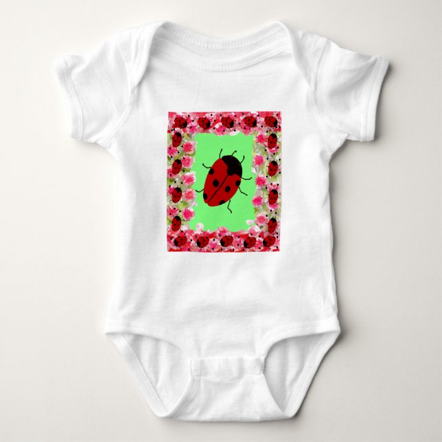 Body Para Bebé Ladybug de Pascua (Anverso)
