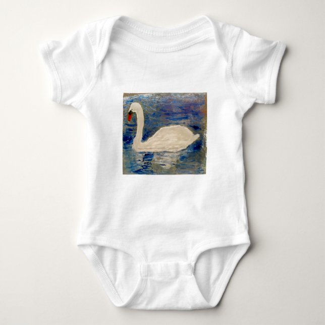 Body Para Bebé Lago swan (Anverso)