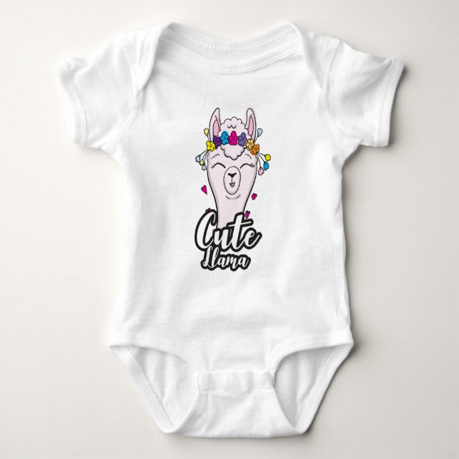 Body Para Bebé Lama (Anverso)
