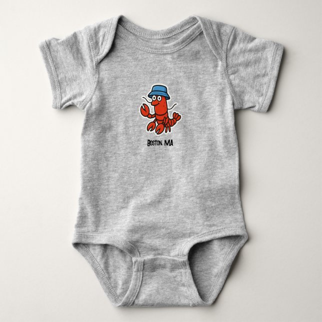 Body Para Bebé Langosta personalizable  (Anverso)