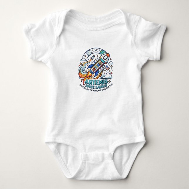 BODY PARA BEBÉ LANZAMIENTO ESPACIAL ARTEMIS (Anverso)