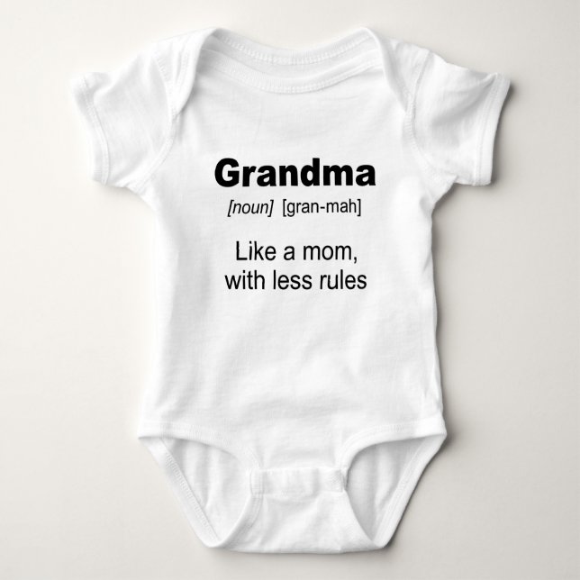 Body Para Bebé ¡Las abuelas gobiernan! Baby Bodysuit (Anverso)