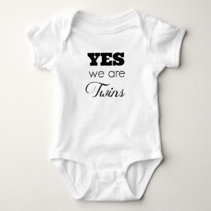 Body Para Bebé Las ideas gemelas del regalo del bebé 'somos sí