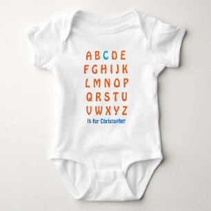 Body Para Bebé Las letras personalizadas C del alfabeto de ABC