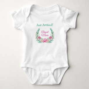 Body Para Bebé Las Peonías Rosa Llegaron Personalizadas