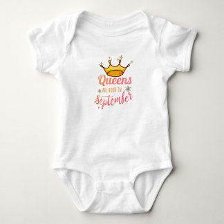 Body Para Bebé Las Reinas Nacen En Septiembre Bebé Primo Cumpleañ