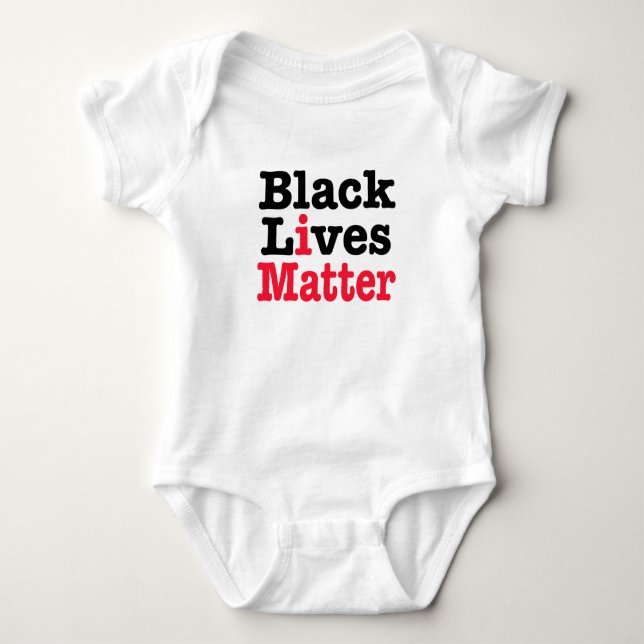 Body Para Bebé Las vidas negras importan (Anverso)