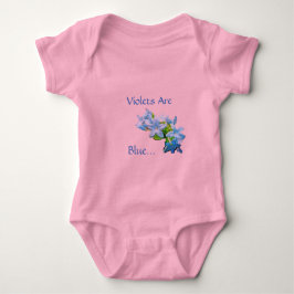 Body Para Bebé Las Violetas Son Azules... Baby Bodysuit