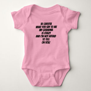 Body Para Bebé Lástima De La Abuela Infantil Camiseta