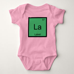 Body Para Bebé Latrell Nombre Química Elemento Tabla Periódica